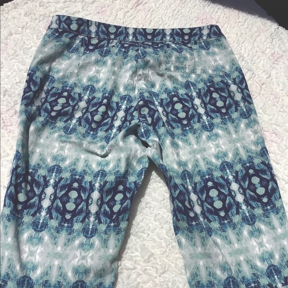 VTG H&M ❄️ Print Side Zip Ankle Crop Slacks Pants - Picture 8 of 15